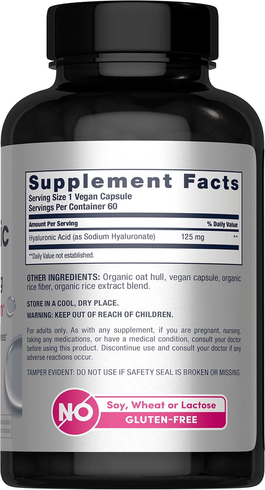 NeoCell Hyaluronic Acid, Daily Hydration for Skin Hydration &amp; Suppleness, 120mg, 60 Capsules (Package May Vary)