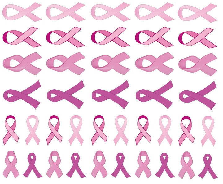 40 Pink Ribbon Temporary Tattoos: Breast Cancer Awareness Tattoo