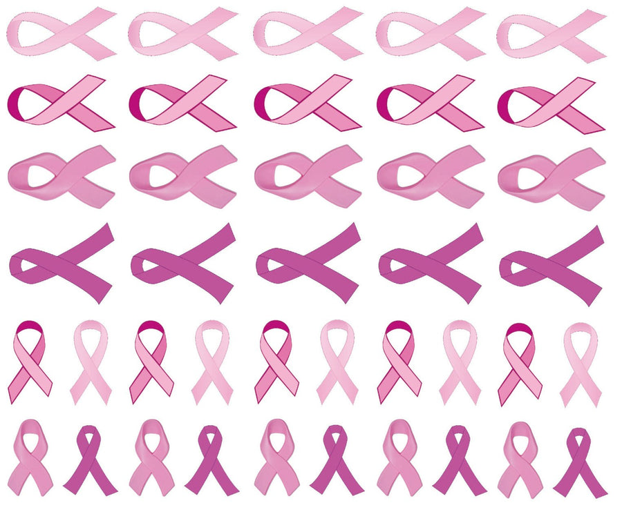 40 Pink Ribbon Temporary Tattoos: Breast Cancer Awareness Tattoo