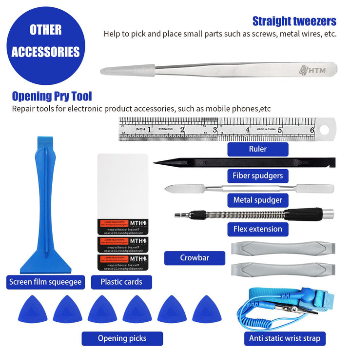 142 in 1 Precision Screwdriver Set Professional Magnetic Repair Tool Kit for Computer, Laptop, Xbox, Macbook, Game Console (H1128)