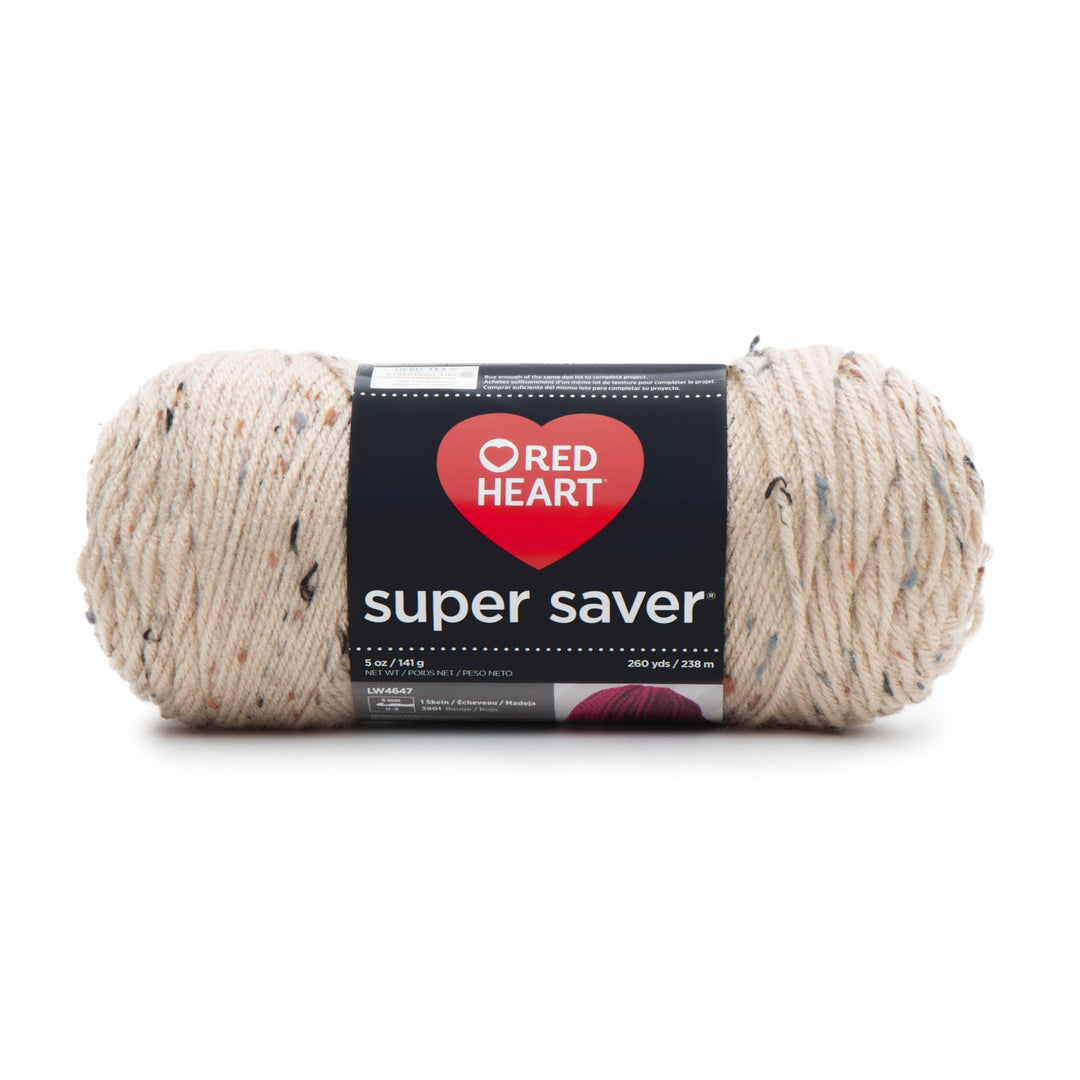 RED HEART Super Saver Yarn, Fleck-Buff