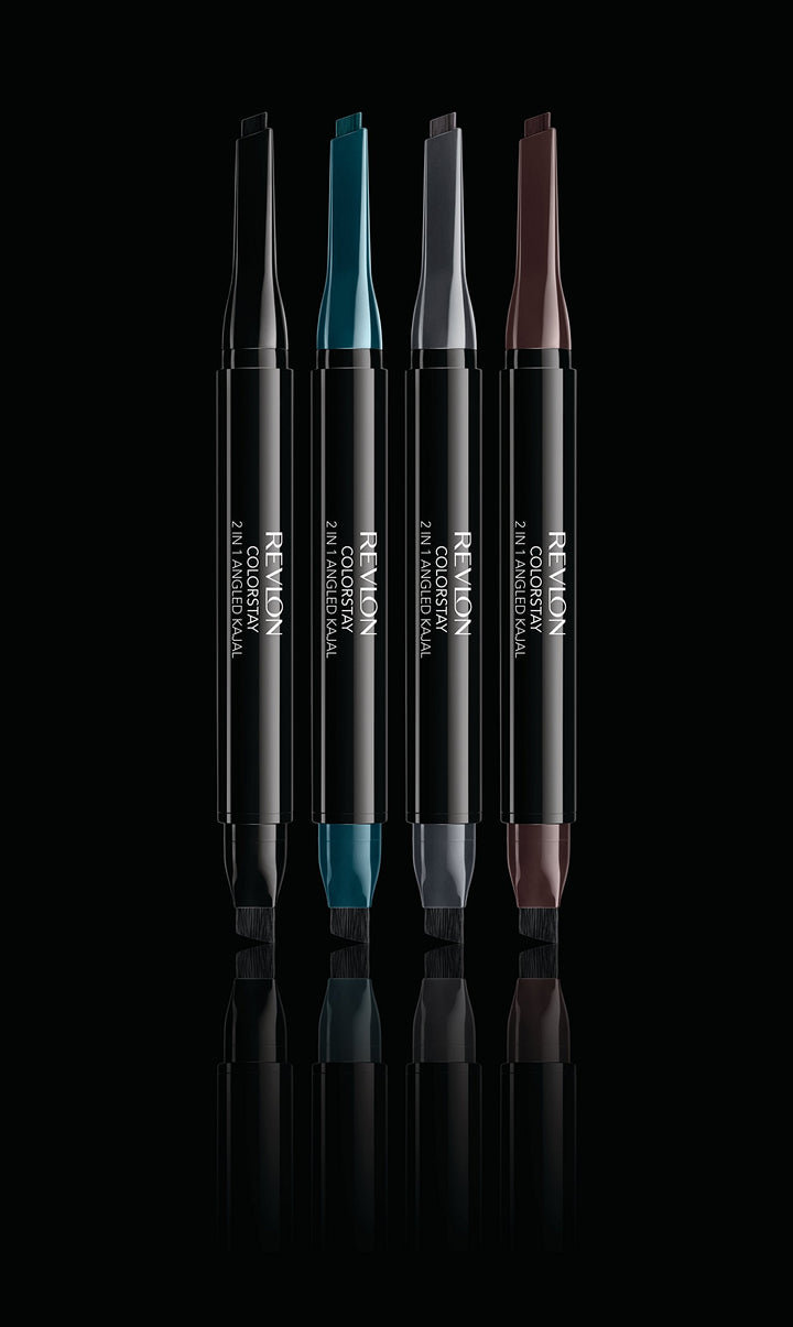 Revlon ColorStay 2-in-1 Angled Kajal Waterproof Eyeliner, Graphite