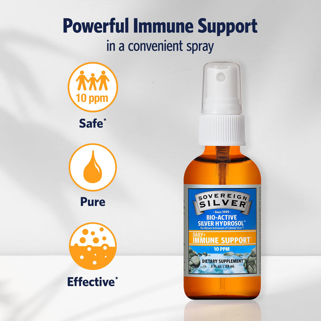 Sovereign Silver Bioactive Silver Hydrosol 10 PPM Fine 