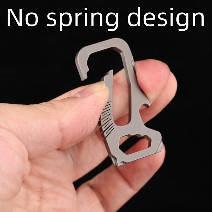 Titanium Key Chain, Keychain with Bottle Opener, Carabiner Car Key Chains for Men and Women