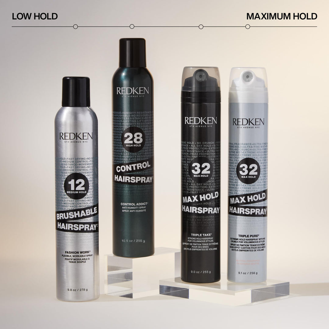 Max Hold Hairspray 32 | Extreme Maximum High Hold Hairspray | Long-Lasting Lift &amp; Body | All-Day Style Control | Dry Finish | 24 Hour Humidity Resistance | | For All Hair Types | 9 Oz