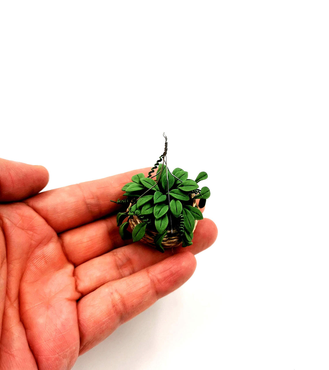 Miniature Dollhouse Plants Dollhouse Furniture and Accessories Hanging Plant Pot Model 1 12 Scale