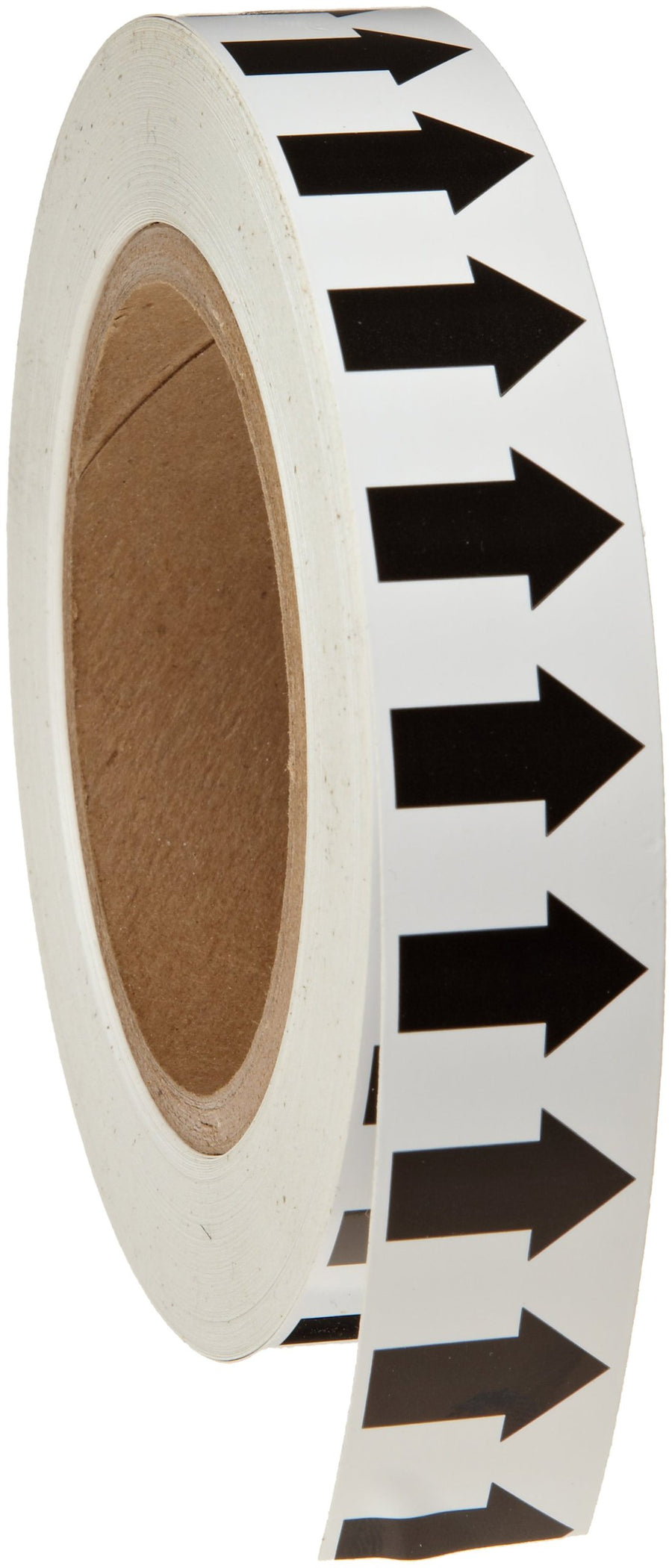 91413 90' Length, 1 Width, B-946 High Performance Vinyl, Black On White Color Arrow Tape, Legend (Arrow Pictogram)