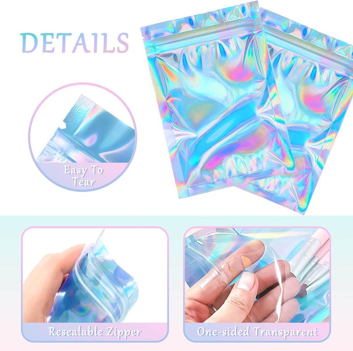 Cherodada 3x4 inch 100 Pcs Smell Proof Bags Resealable 