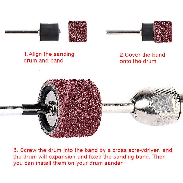 AUSTOR 192 Pcs Sanding Drum Kit with Free Box Including