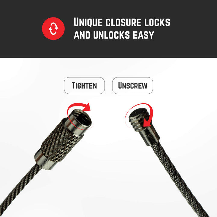 Large Key Ring Wire Stainless Steel Keychain Car Cable Keyring Loop Luggage Tag Hinge Keepers Binding Carabiner Big Locking