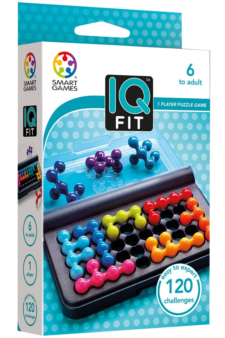 SmartGames IQ Fit - a fun 3D travel game for ages 6-adu