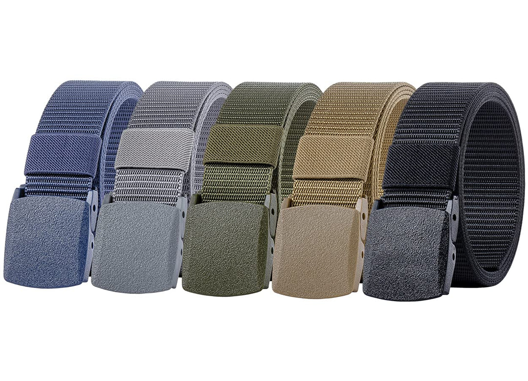 Ginwee 5 Pack Nylon Military Tactical Belt Webbing Canv