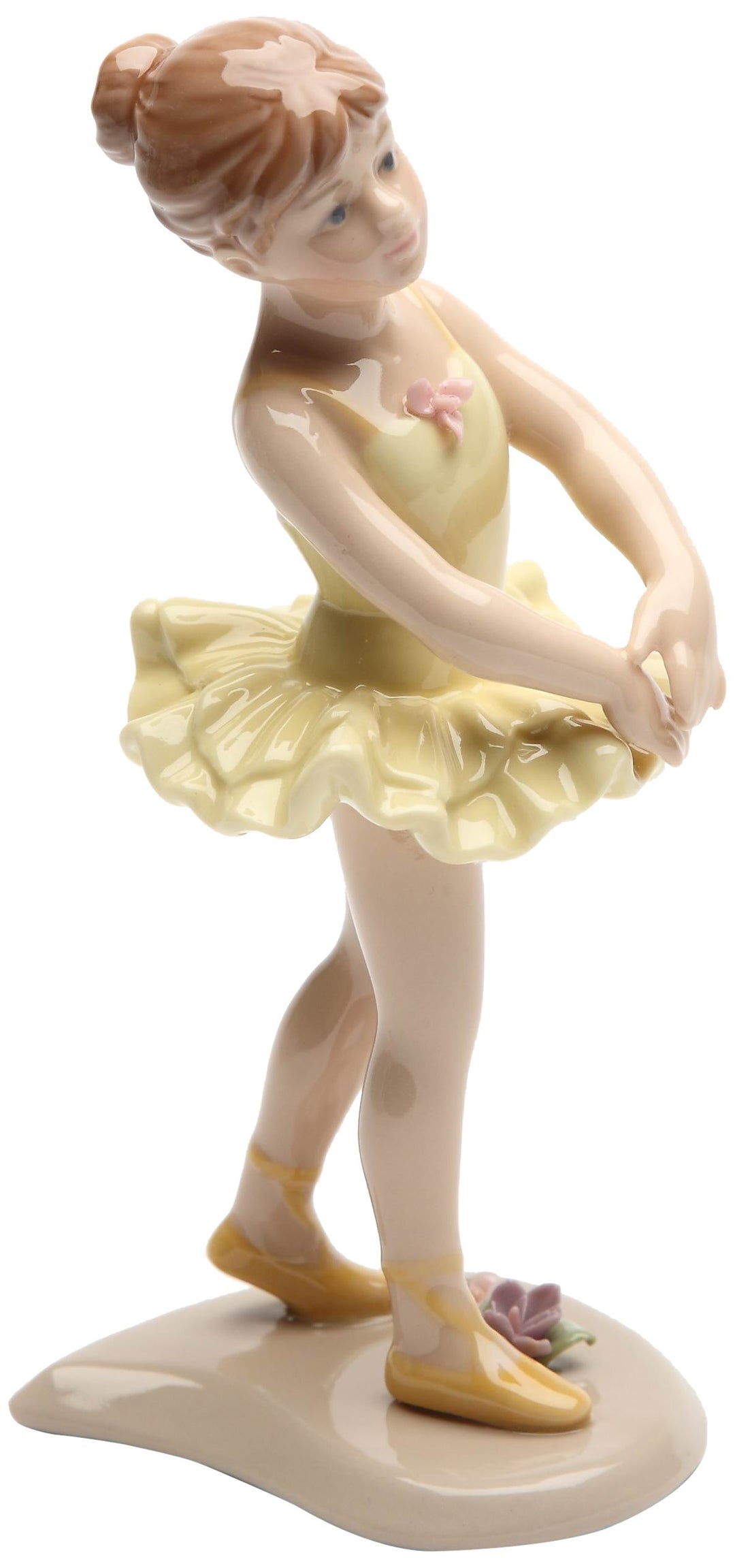 20864 Ballerina in Yellow Ceramic Figurine, 6-1/8-Inch