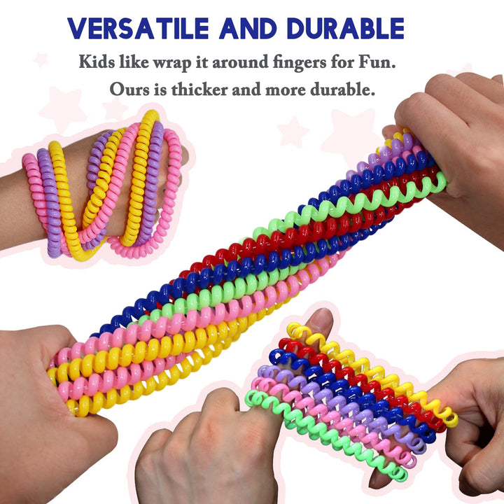 Sensory Chew Toys for Autistic Children, 12 Pack Stretch Chewing Necklaces Bracelets for Kids with Autism ADHD SPD, Oral Motor Aids Chew Necklaces Reduce Fidgeting Stress and Anxiety