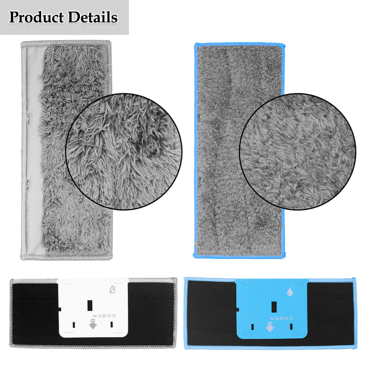 Replacement Mopping Pads Parts - 5 Wet Pads 5 Dry Pads Washable Mopping Cloth for iRobot Braava Jet M6 Vacuum Cleaner