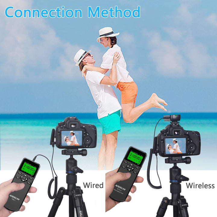 AODELAN Camera Wireless Shutter Release Timer Remote Co