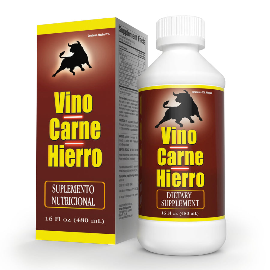 Memper Vino Carne Hierro - Iron Supplement, Vitamin Sup