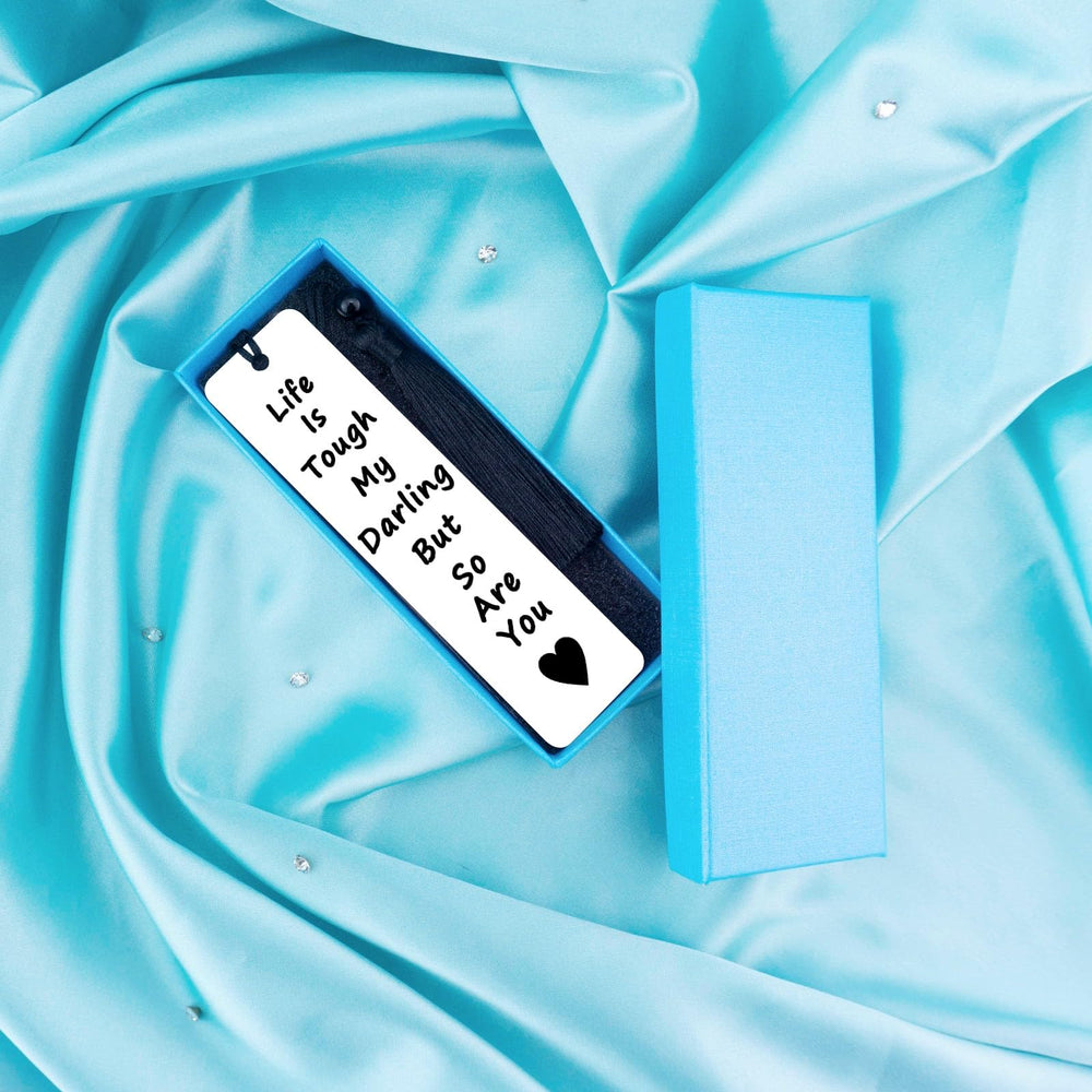 Inspirational Bookmarks Adult Stocking Stuffers for Women Men Personalized Metal Bookmarks Gifts for Book Lovers Cancer Survivor for Birthday Christmas Gifts