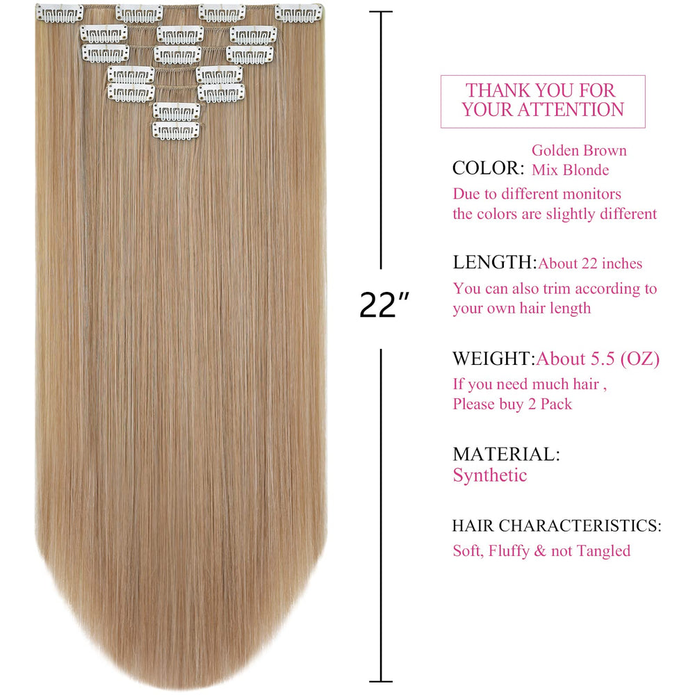 BE-YOHAIR 27/613 Straight: The Best 7Pcs Clip In Hair Extension Placement Look Real Synthetic Hair Accessories For Women Fashion Seamless Elegant Wedding Long Bridal Hair Pieces Kit Cheap F