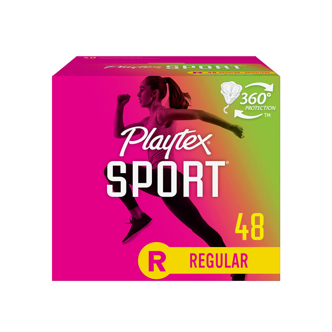 Playtex Sport Tampons, Regular Absorbency, Fragrance-Fr