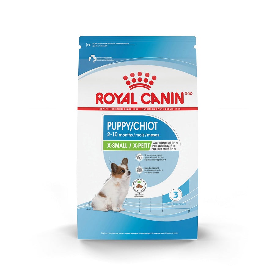 Size Health Nutrition X-Small Breed Dry Puppy Food, Supports Brain Development, Immune Support and Digestive Health, 3 lb Bag