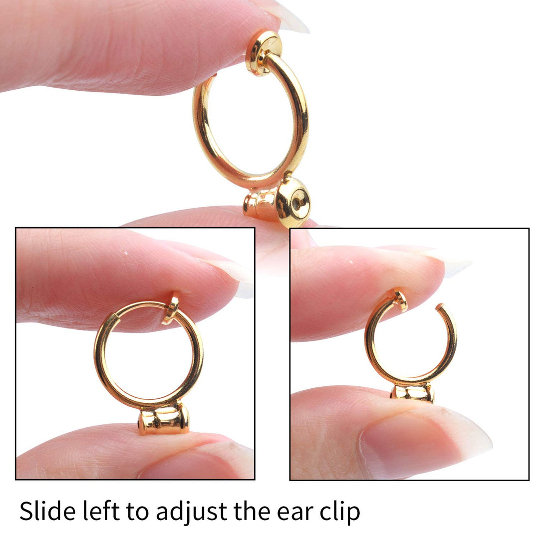 Clip-on Earring Converter,16 Pieces Earring Clip Conver
