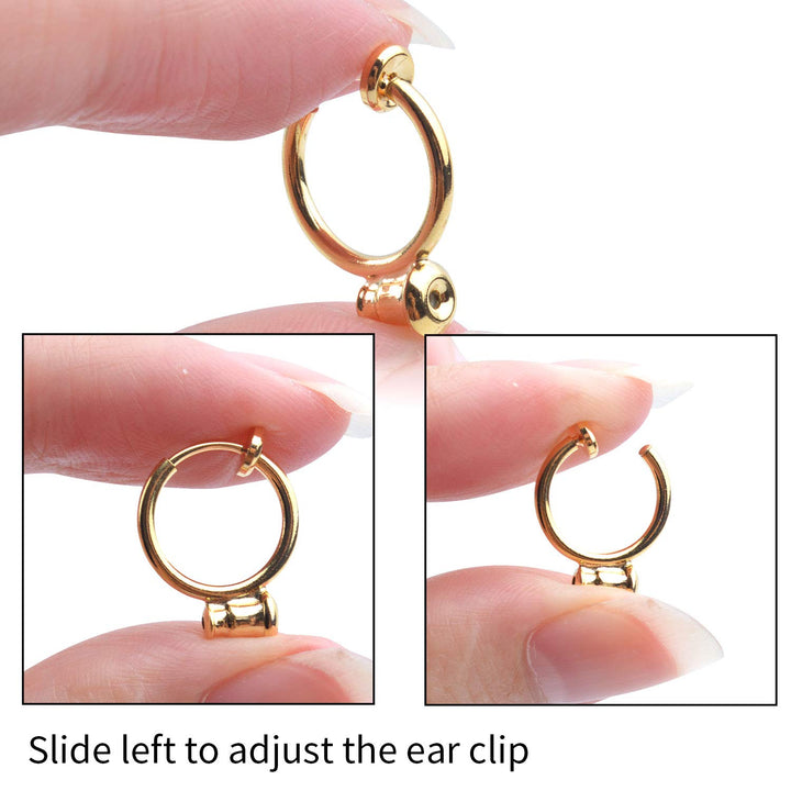 Clip-on Earring Converter,16 Pieces Earring Clip Conver
