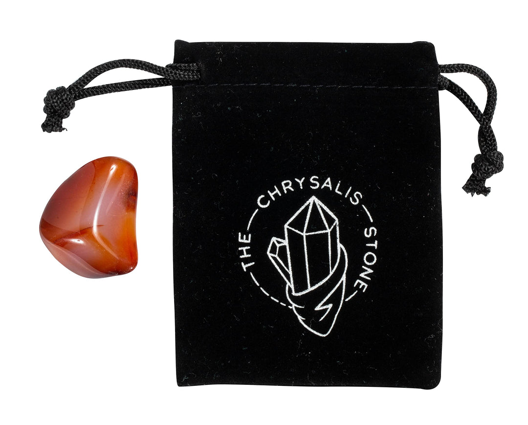 The Chrysalis Stone Tumbled Carnelian - Healing Stone, 