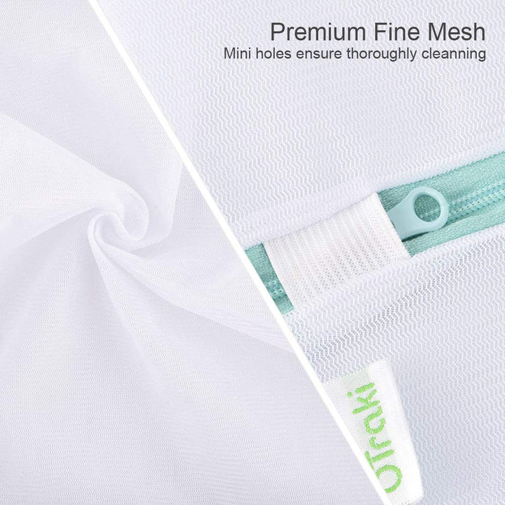 Mesh Laundry Bag for Delicates 2 Pack Garment Wash Bag 24 x 32 inch Zippered Large Washing Machine Bags for Sweater Dirty Clothes Washer Dryer Net Protector Travel College Dorm Organizer