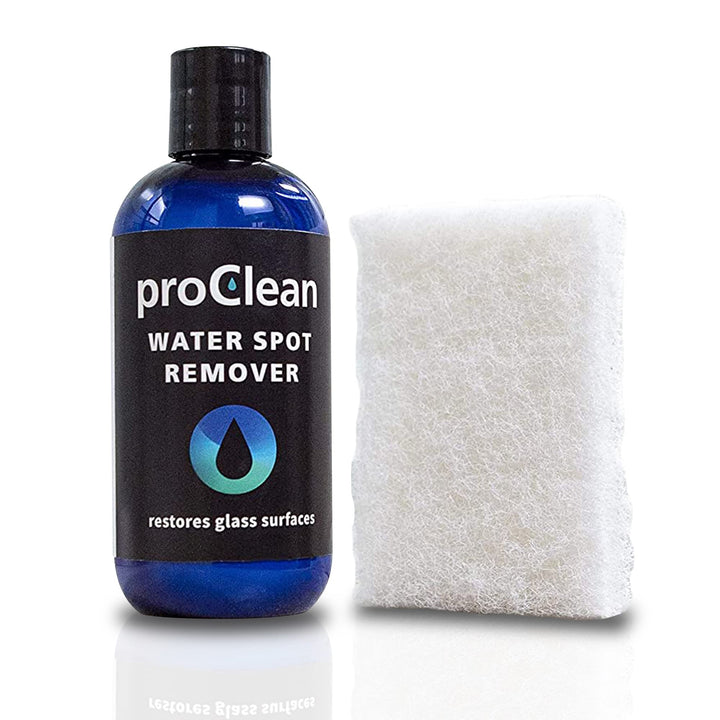 ProClean Hard Water Spot Remover Kit for Water Spots on Glass, Metal &amp; More - Includes Applicator Pad - Water Stain Remover for Glass, Shower Door Cleaner &amp; Car Window