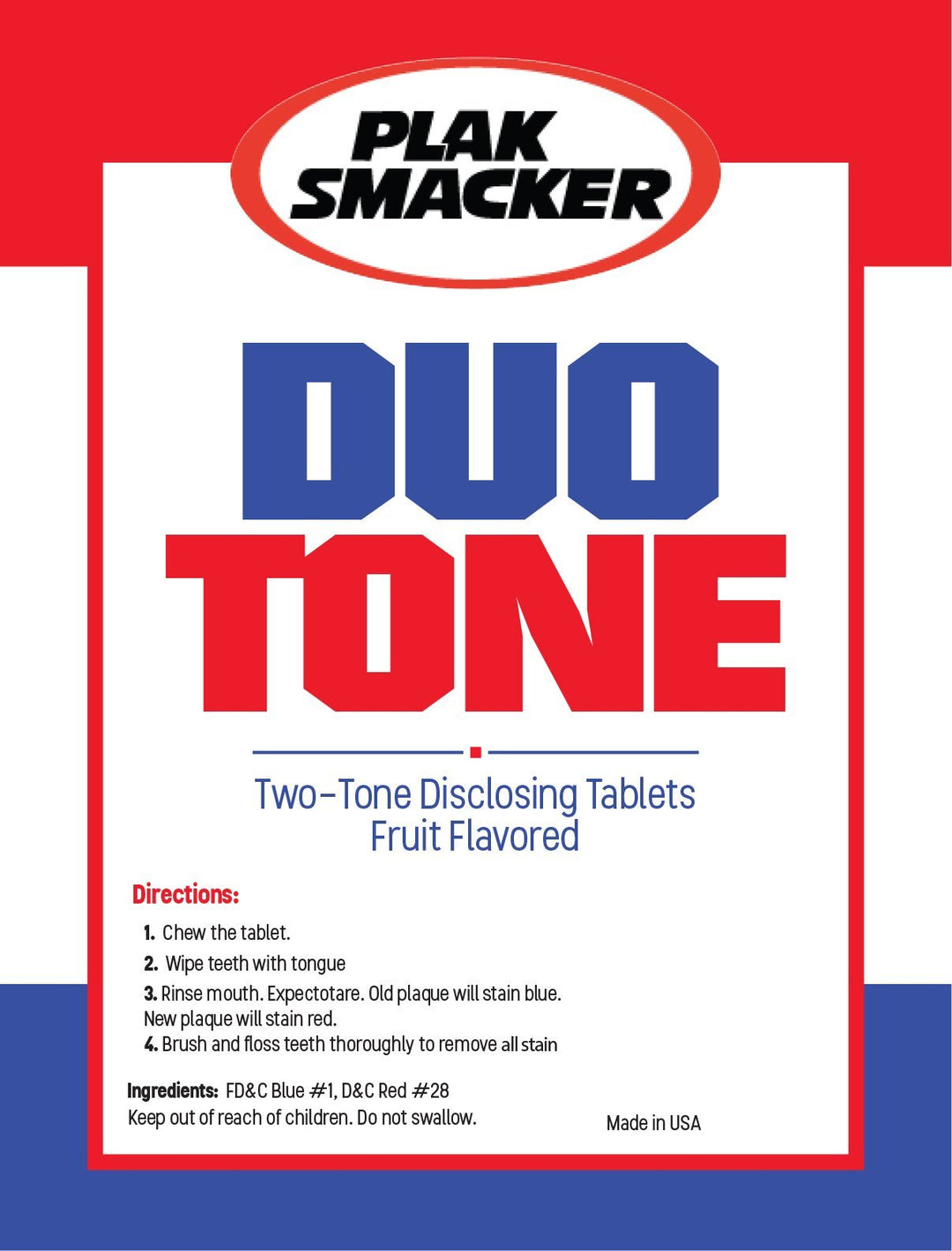 Duo Tone Plaque Disclosing Tablets (50)