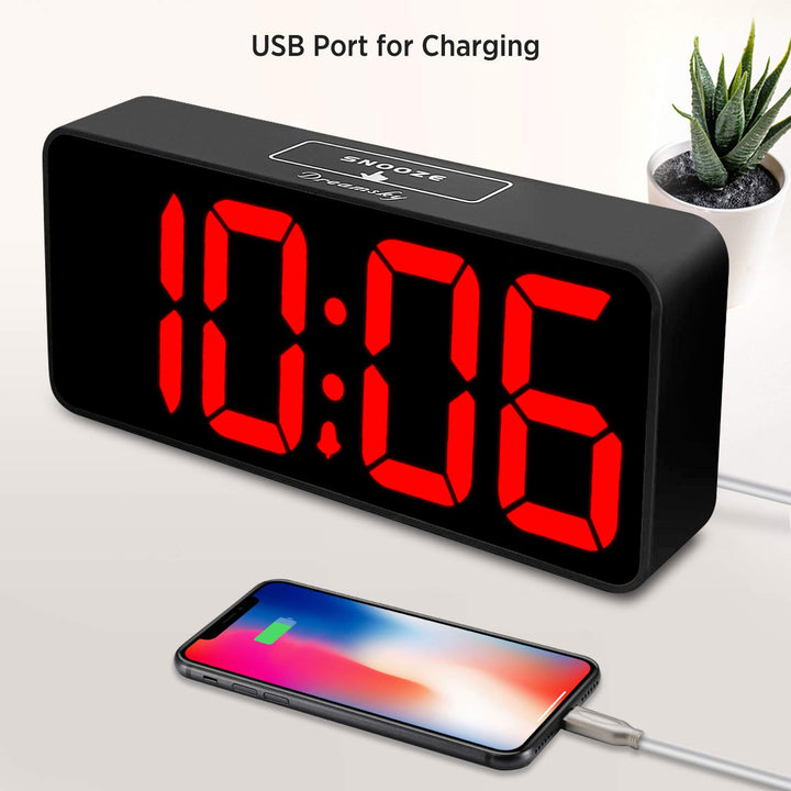 DreamSky Large Digital Alarm Clock Big Numbers for Seni