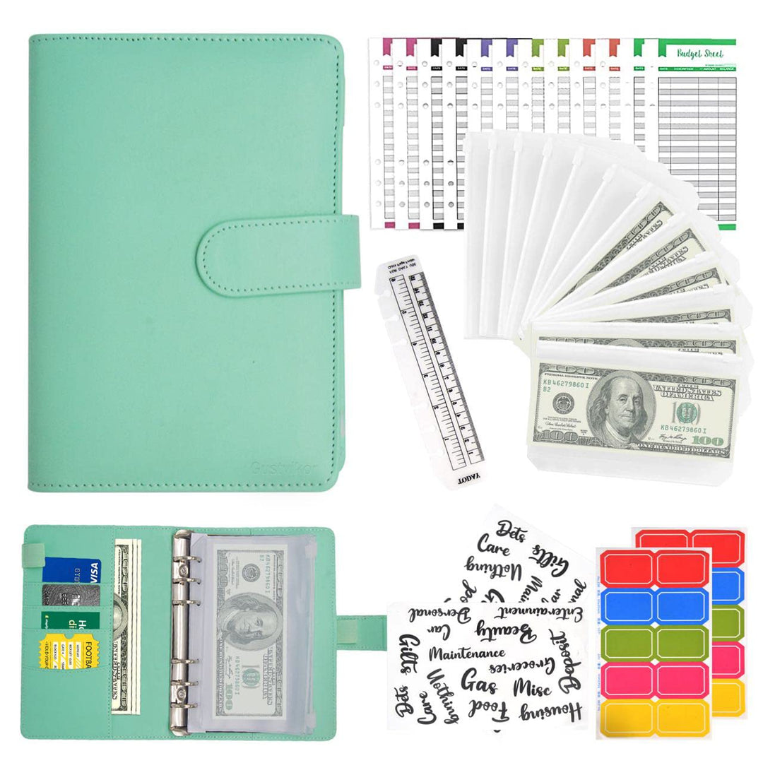 Budget Binder with Cash Envelopes, Money Saving Binder, A6 Cash Envelope for Budgeting, Money Organizer for Cash, Budget Binder for Saving Money &amp; Financial Management
