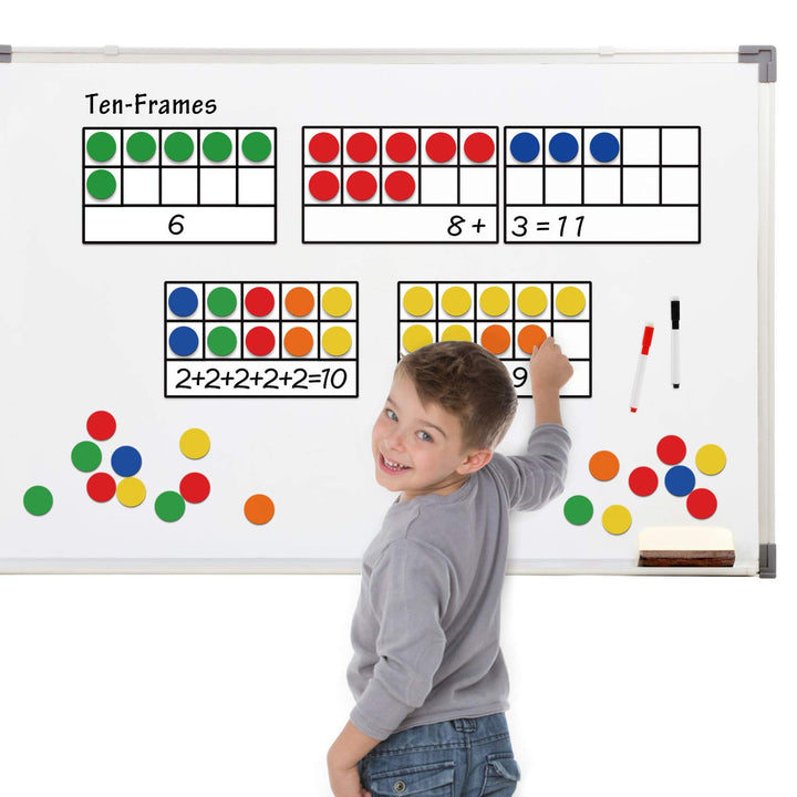 Torlam Magnetic Ten-Frame Set - Math Manipulative for E