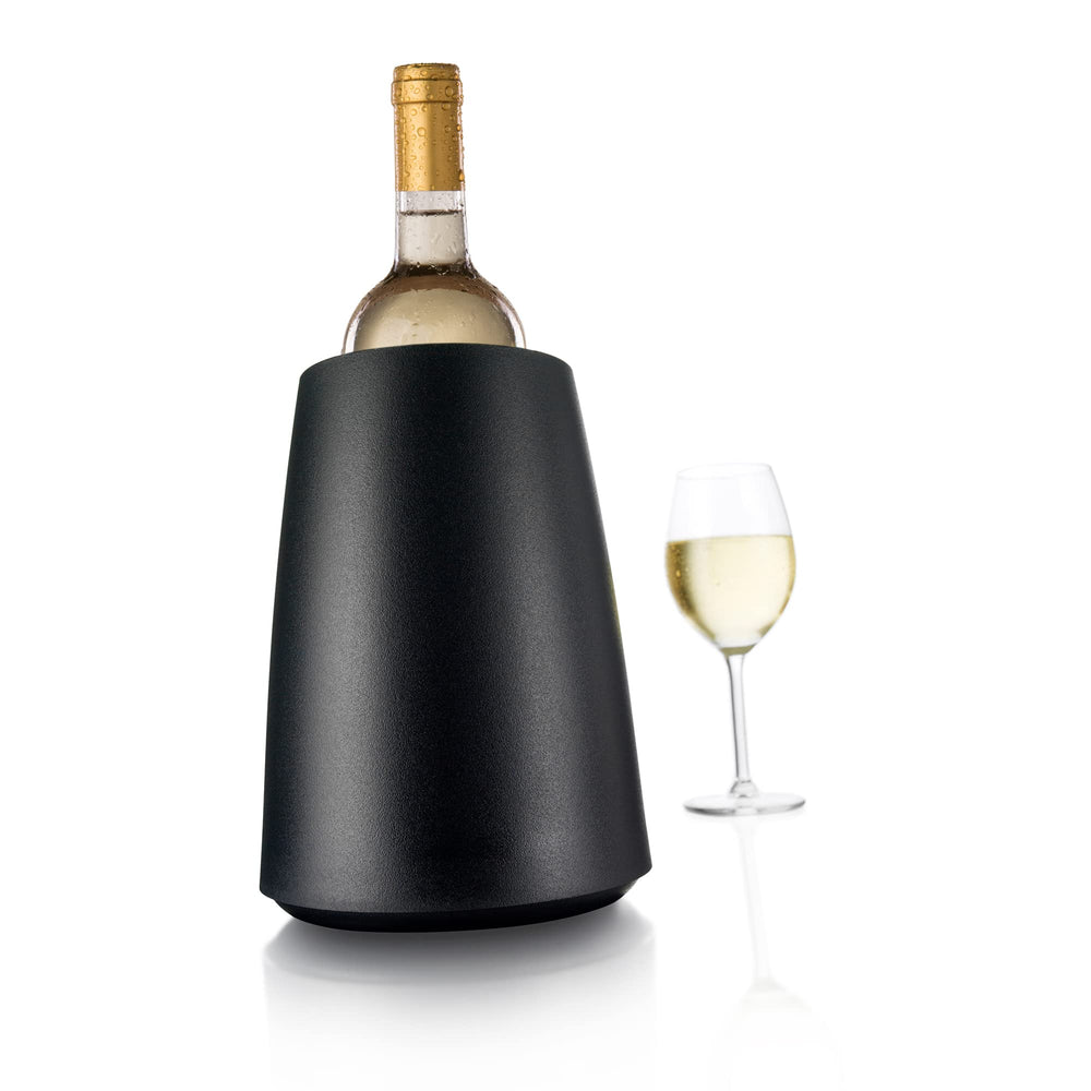 Active Cooler Wine Elegant - Reusable Wine Bottle Cooler - Black - Wine Cooler Sleeve For Standard Size Bottles - Insulated Wine Bottle Chiller to Keep Wine Cold