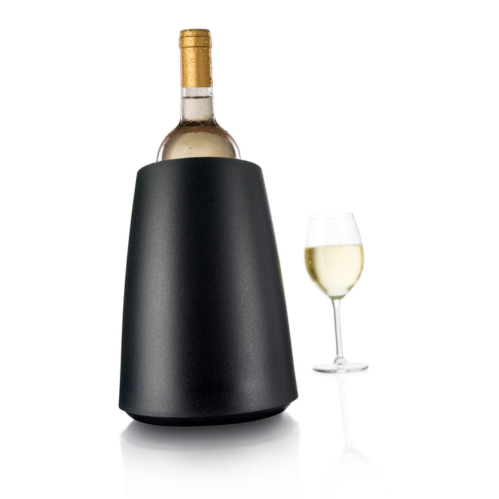 Active Cooler Wine Elegant - Reusable Wine Bottle Cooler - Black - Wine Cooler Sleeve For Standard Size Bottles - Insulated Wine Bottle Chiller to Keep Wine Cold