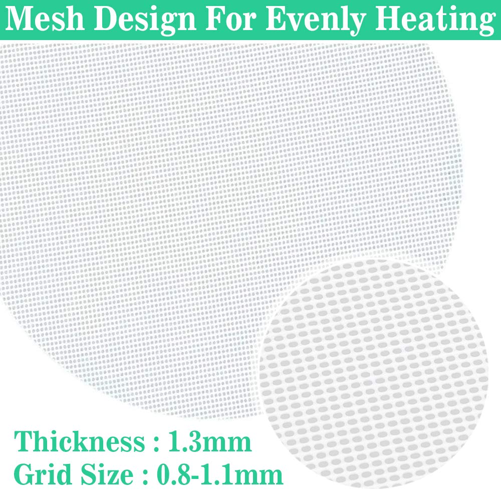 - 6Pcs 10 inch Non stick Reusable Silicone Steamer Liners Mesh Round Mat Pad Steamed Buns Dumplings Baking Pastry Dim Sum Mesh 25cm trimmable