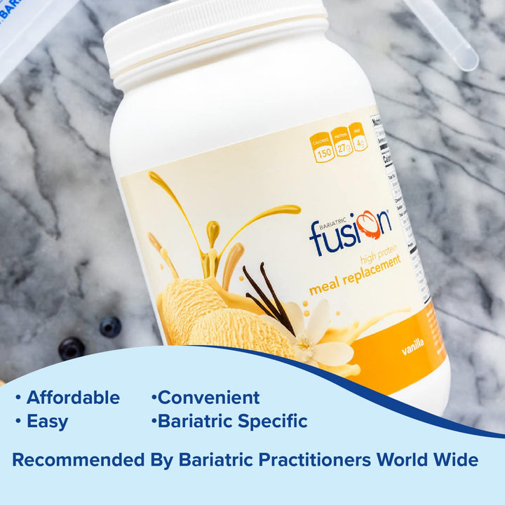 Vanilla High Protein Meal Replacement Shake | 27g Whey Isolate Bariatric Protein Powder | Lactose Free Whey Protein Powder | Gluten and Sugar Free | 21 Servings