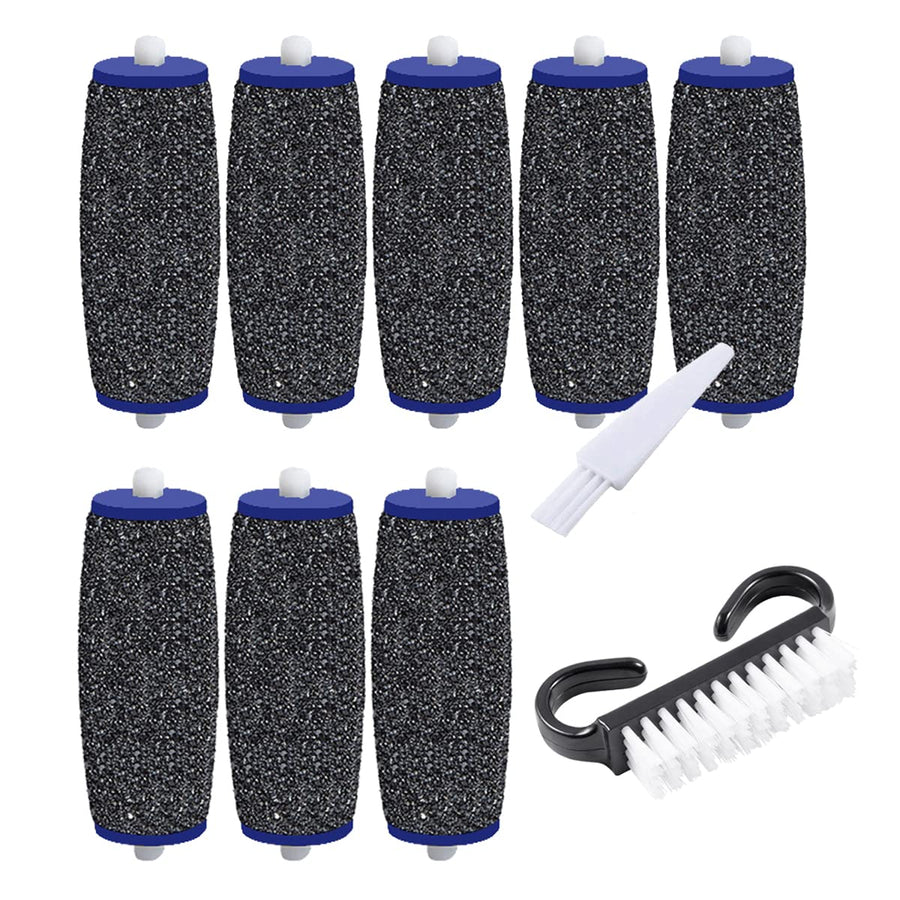 5 Pack Extra Coarse: 5 Pack Extra Coarse Replacement Rollers For Amope Pedi Refills Electronic Perfect Foot File Pedi Hard Skin Remover Refills Include A Clean Brush