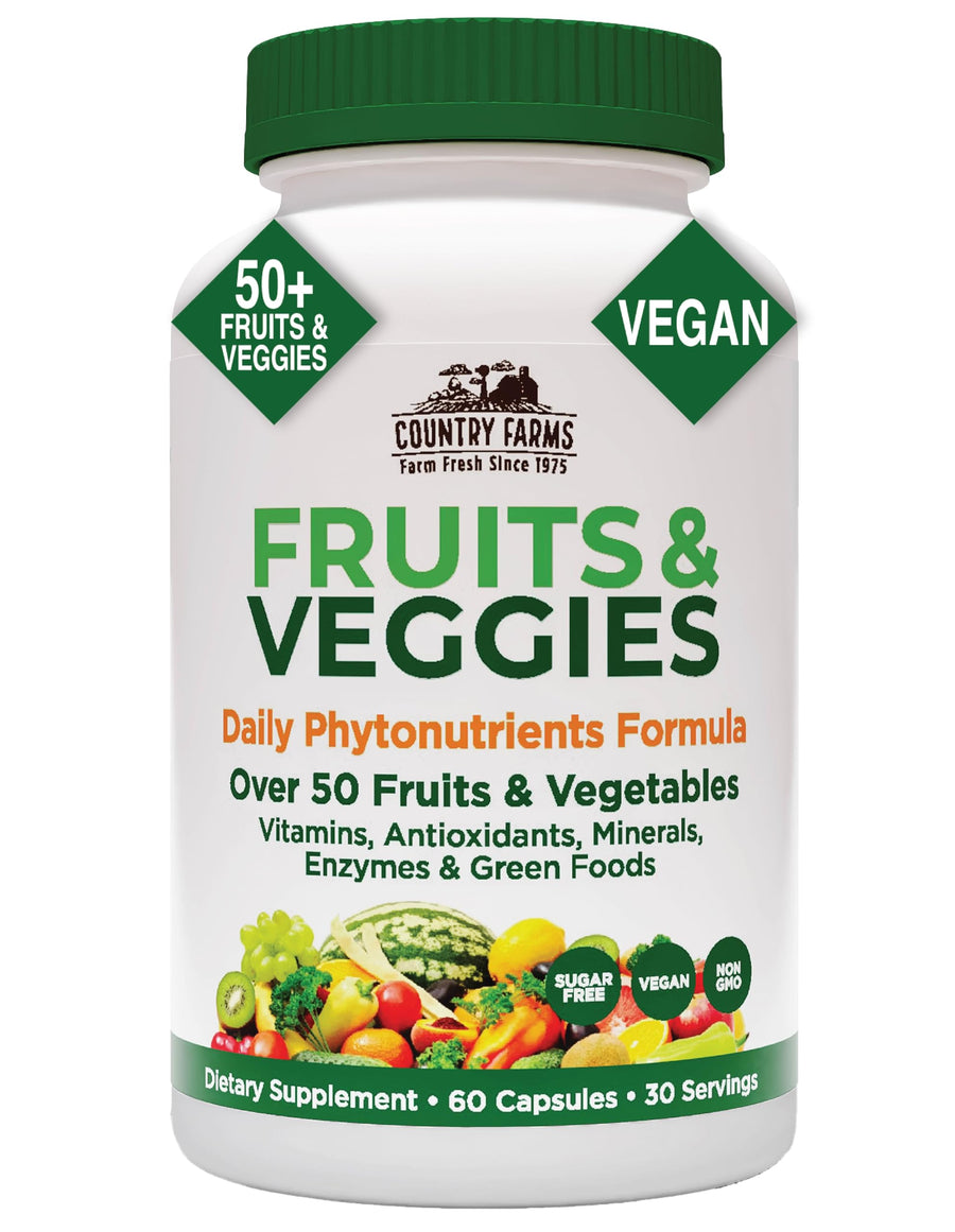 COUNTRY FARMS Super Fruits and Veggies Capsules, Whole 