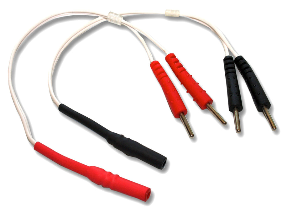 MEEGEEM EasyStim OTC TENS Machine Bifurcating Lead Wire Connector Splitters x1 Pair
