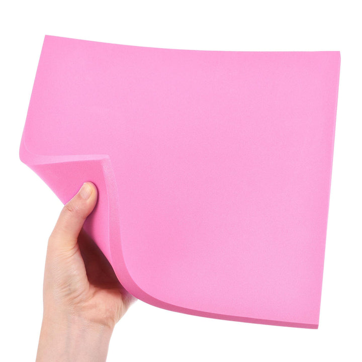 uxcell Pink EVA Foam Sheets 10 x 10 Inch 10mm Thickness