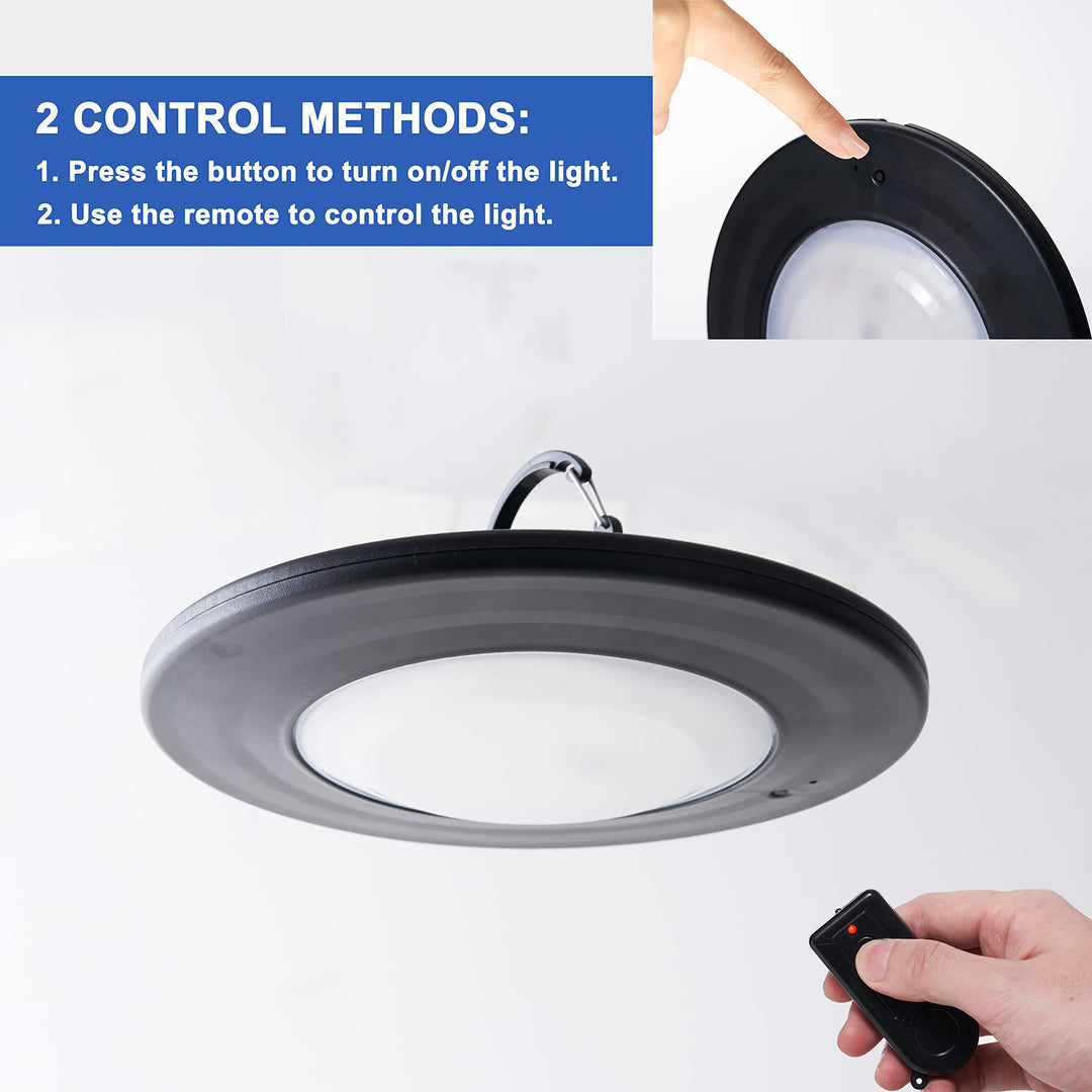 Happetite Umbrella Lights with Remote, Rechargeable Pat