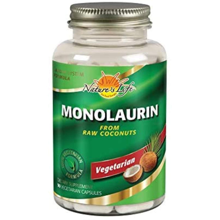 Nature&#39;s Life Monolaurin Capsules, 1000 mg | Ve