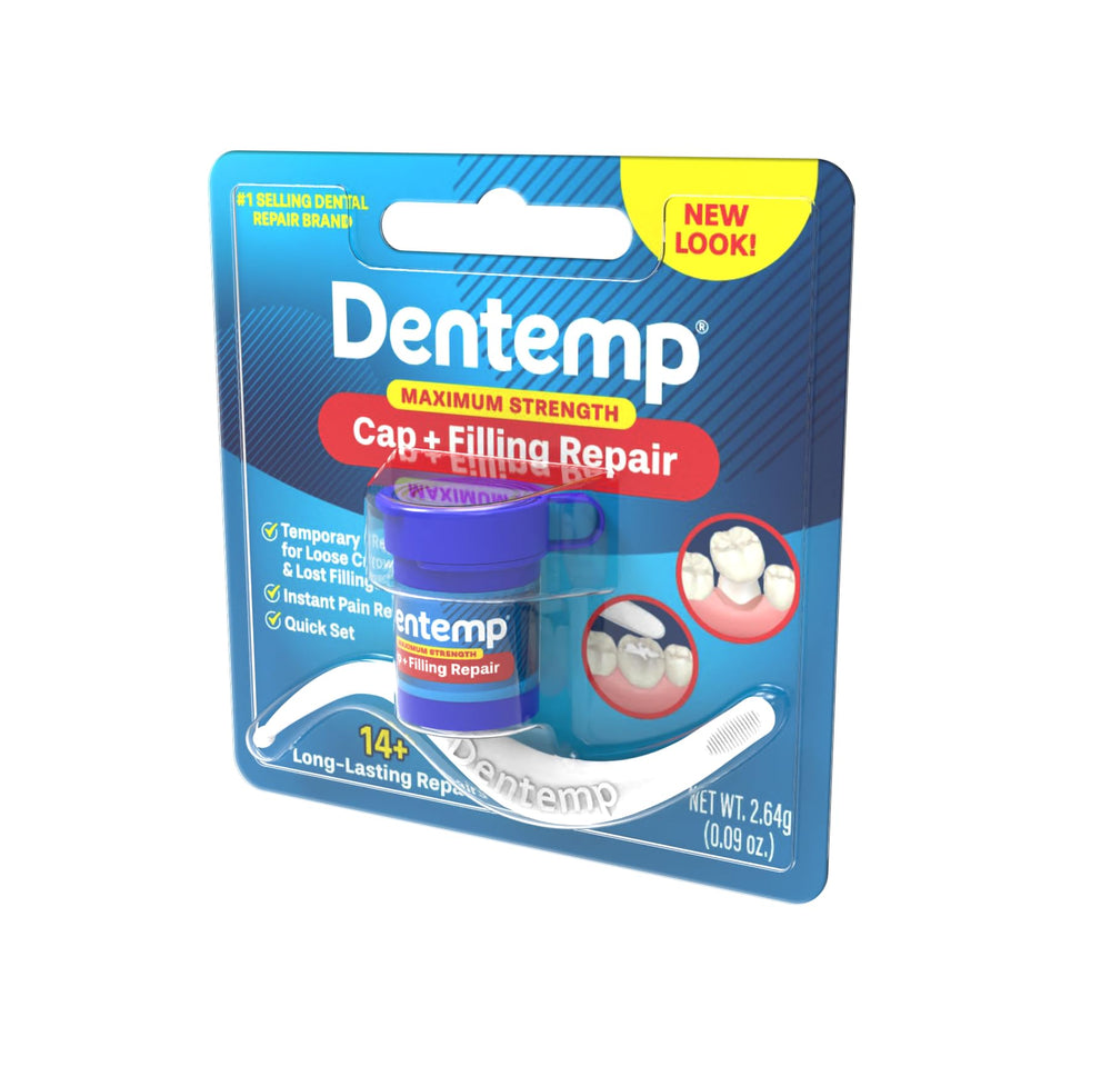 Dentemp Maximum Strength Dental Cement, 0.6 Ounce