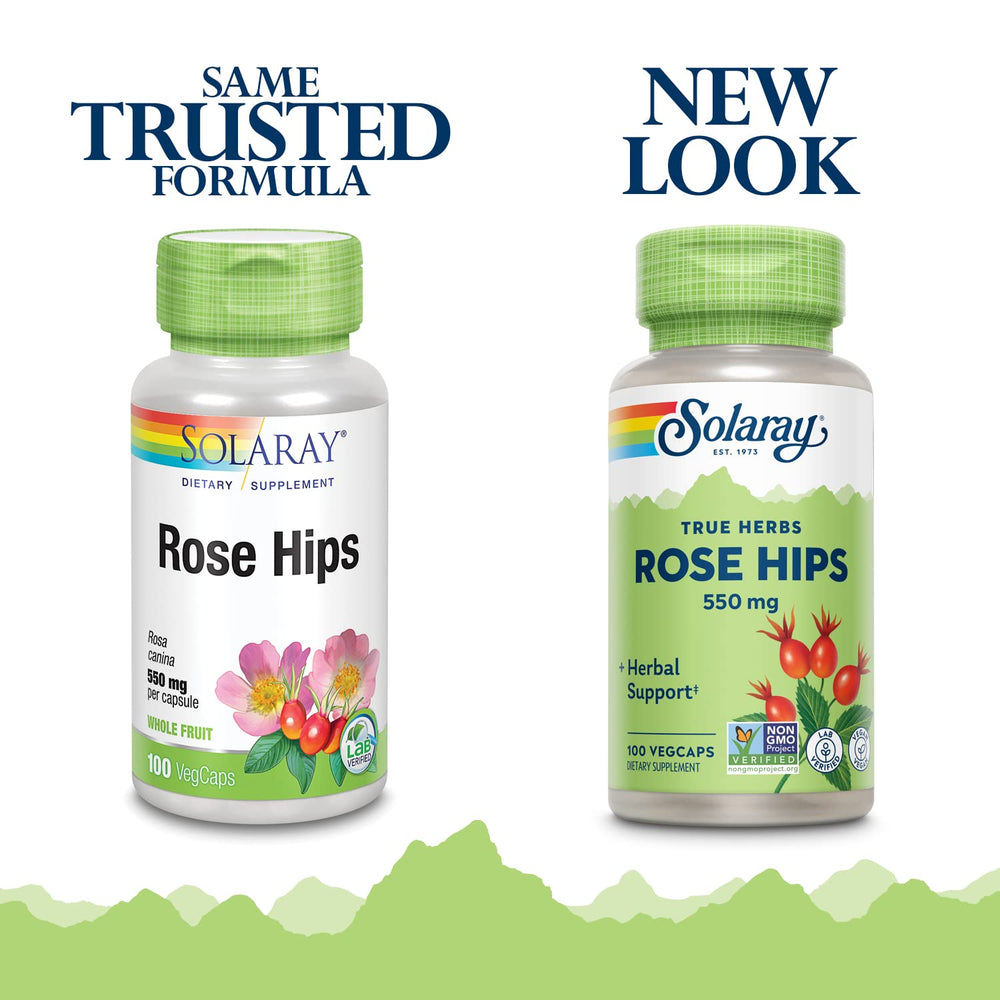 SOLARAY Rose HIPS Fruit 550mg | Healthy Skin, Joints &a