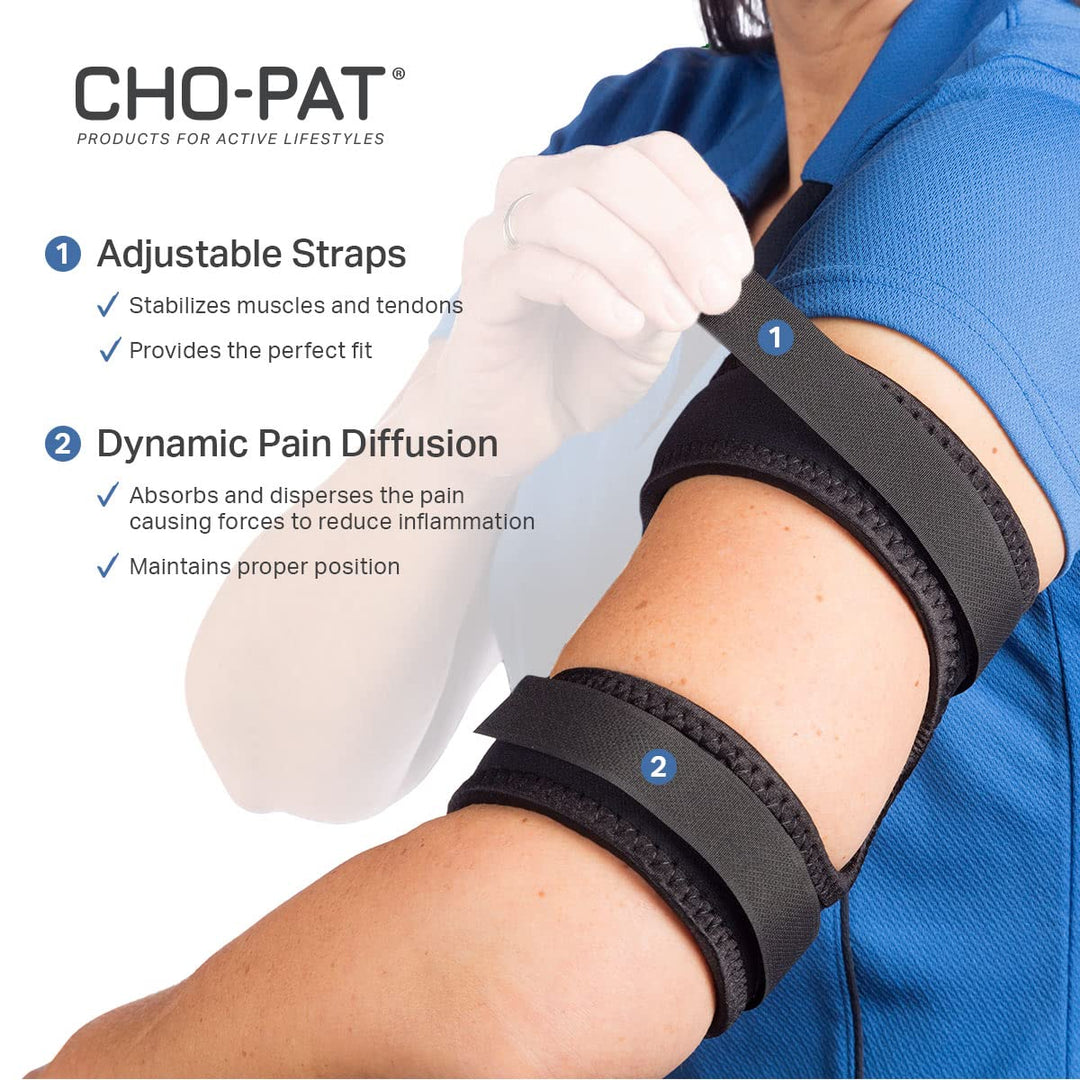 Cho-Pat Bicep-Tricep Cuff, Black, X-Large, (12.5 - 14)