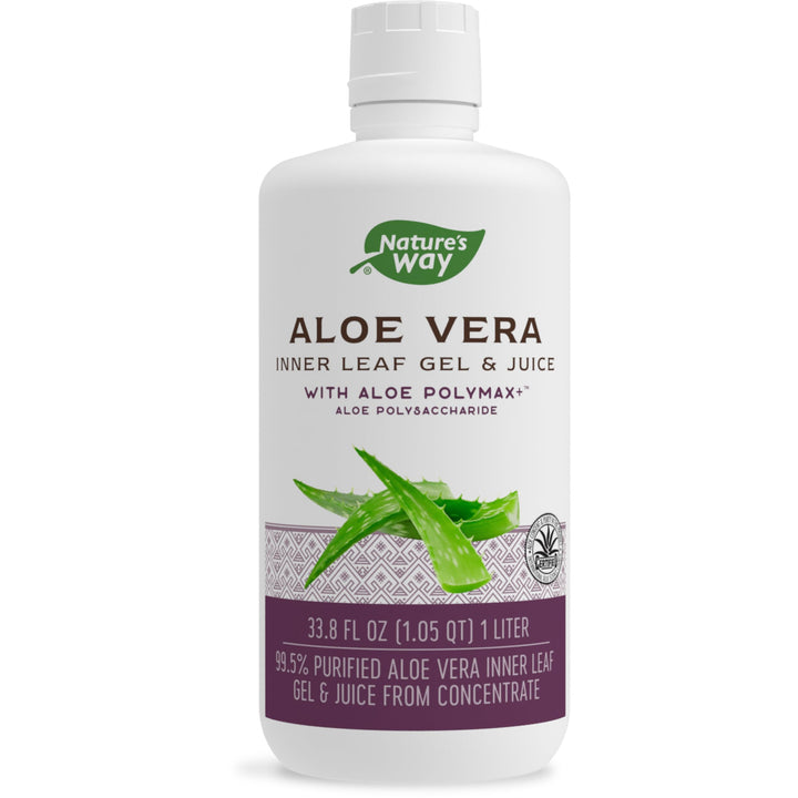 Nature&#39;s Way Aloe Vera Inner Leaf Gel &amp; Juice, 1 Liter