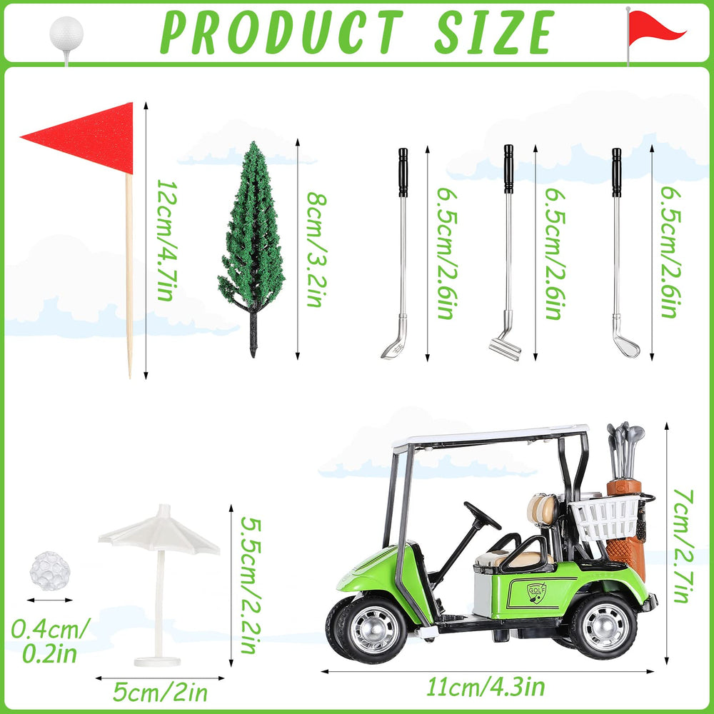 Moxweyeni 21 Pieces Golf Cake Toppers Golf Cake Decorat