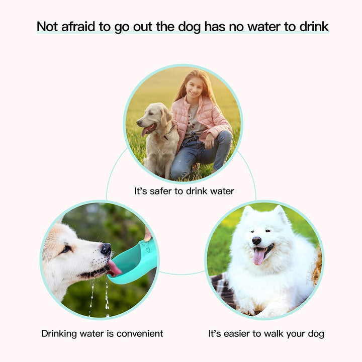 M&amp;MKPET Dog Water Bottle Dog Bowls Dog Water Bowl Dispenser Portable Dog Water Bottles for Cat,Rabbit,Puppy and Other Pets for Walking,Hiking,Travel…